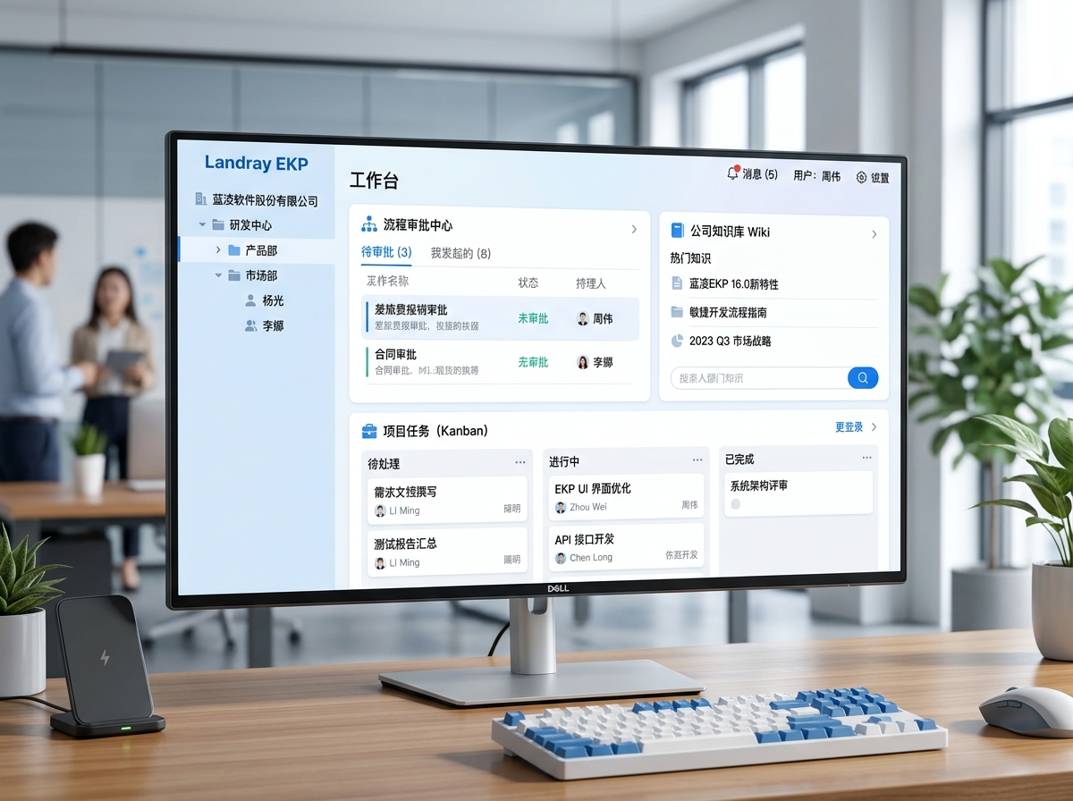 蓝凌EKP知识工作台界面